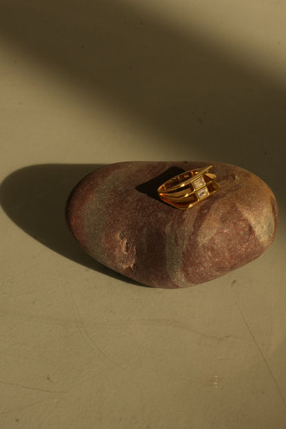 Casa Di - Gold Plated Vintage Inspired Women's ring