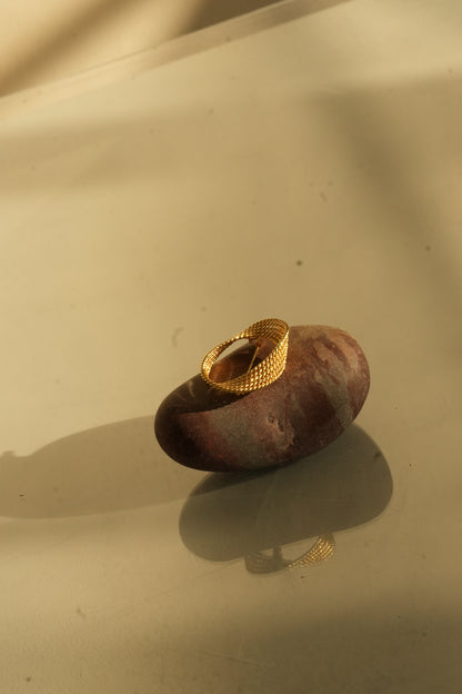 Casa Di - Gold Plated Bronze Vintage Inspired Women's Brooch