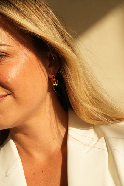 Casa Di - Gold Plated Vintage Inspired Womens Earrings