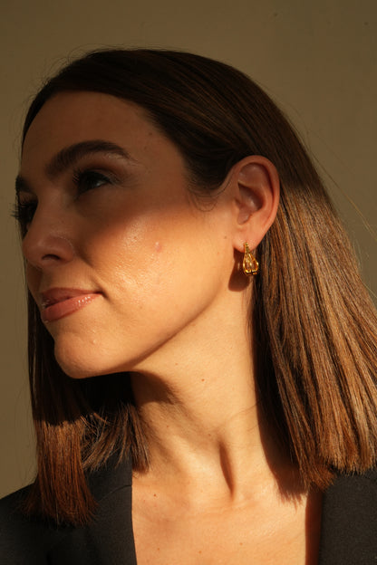 Casa Di - Gold Plated Vintage Inspired Womens Earrings